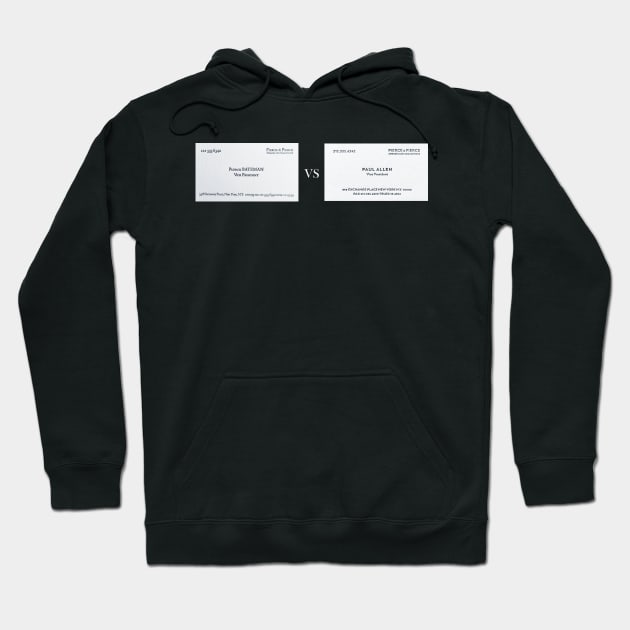 PATRICK BATEMAN VS PAUL ALLEN BUSINESS CARD Hoodie by Cult Classics